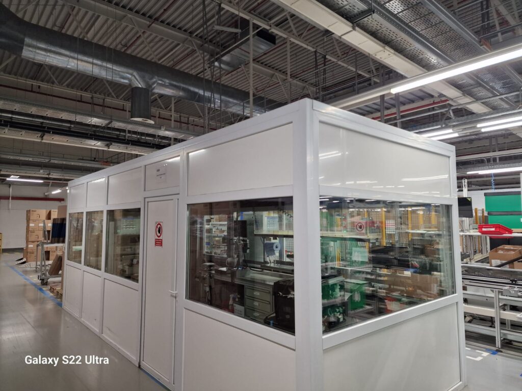 Cabină control industrială